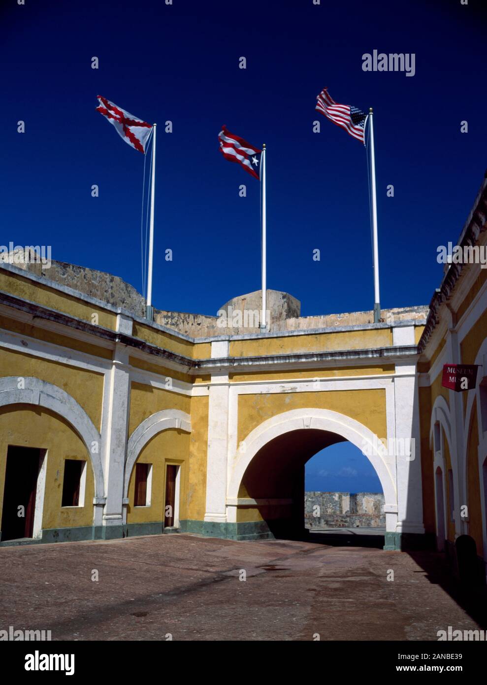 Fuerte San Felipe Del Morro, Viejo San Juan, Puerto Rico, Estados Unidos, Caribe Foto de stock