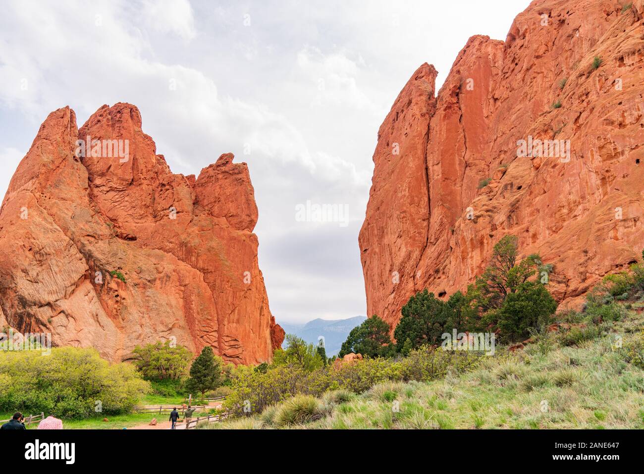 El Jardin De Los Dioses En Colorado Springs Colorado Fotografia De Stock Alamy
