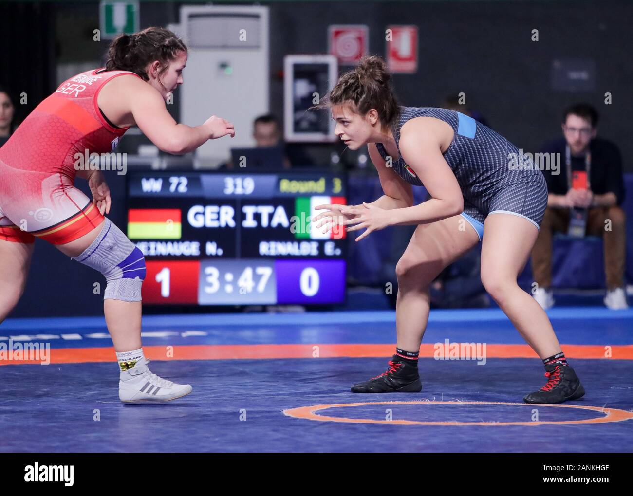 Enrica rinaldi italia categoría ww 72 kg fotografías e imágenes de alta