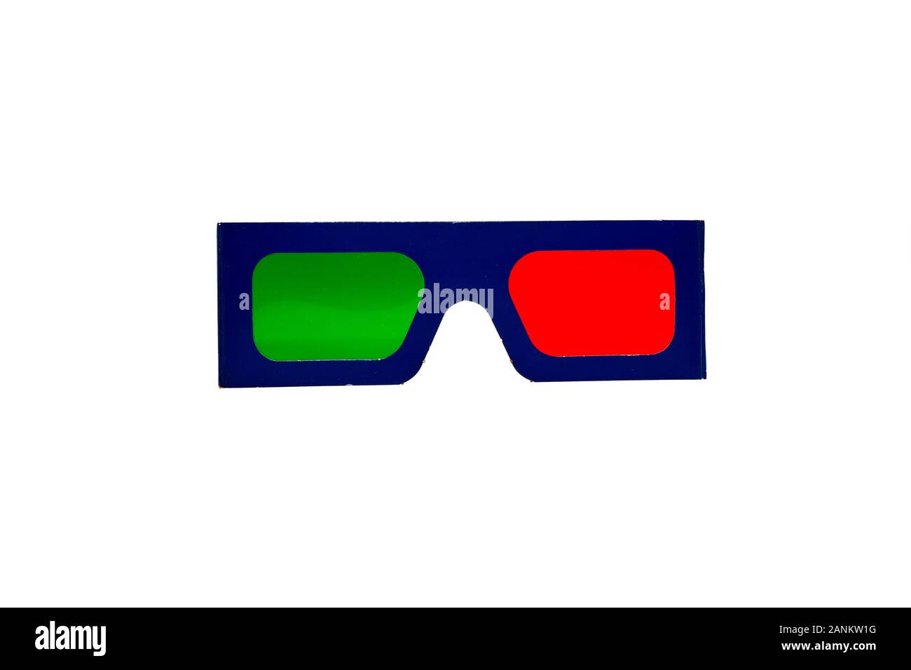 Gafas 3D verdes y rojas anaglifo Fotografía de stock - Alamy