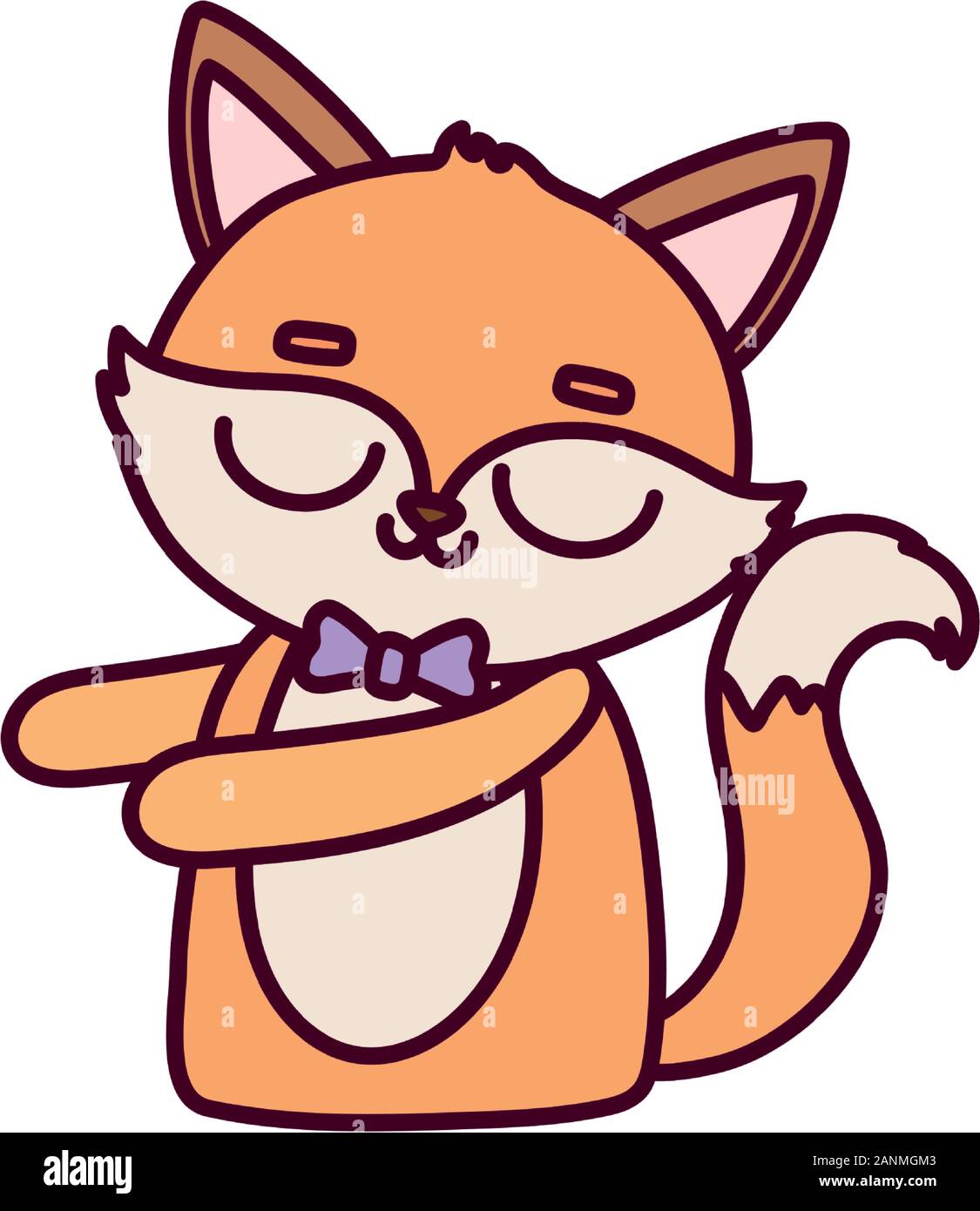 Cute animal macho fox con pajarita cartoon ilustración vectorial Imagen Vector de stock - Alamy Cute animal macho fox con pajarita cartoon ilustración vectorial Imagen Vector de stock - Alamy
