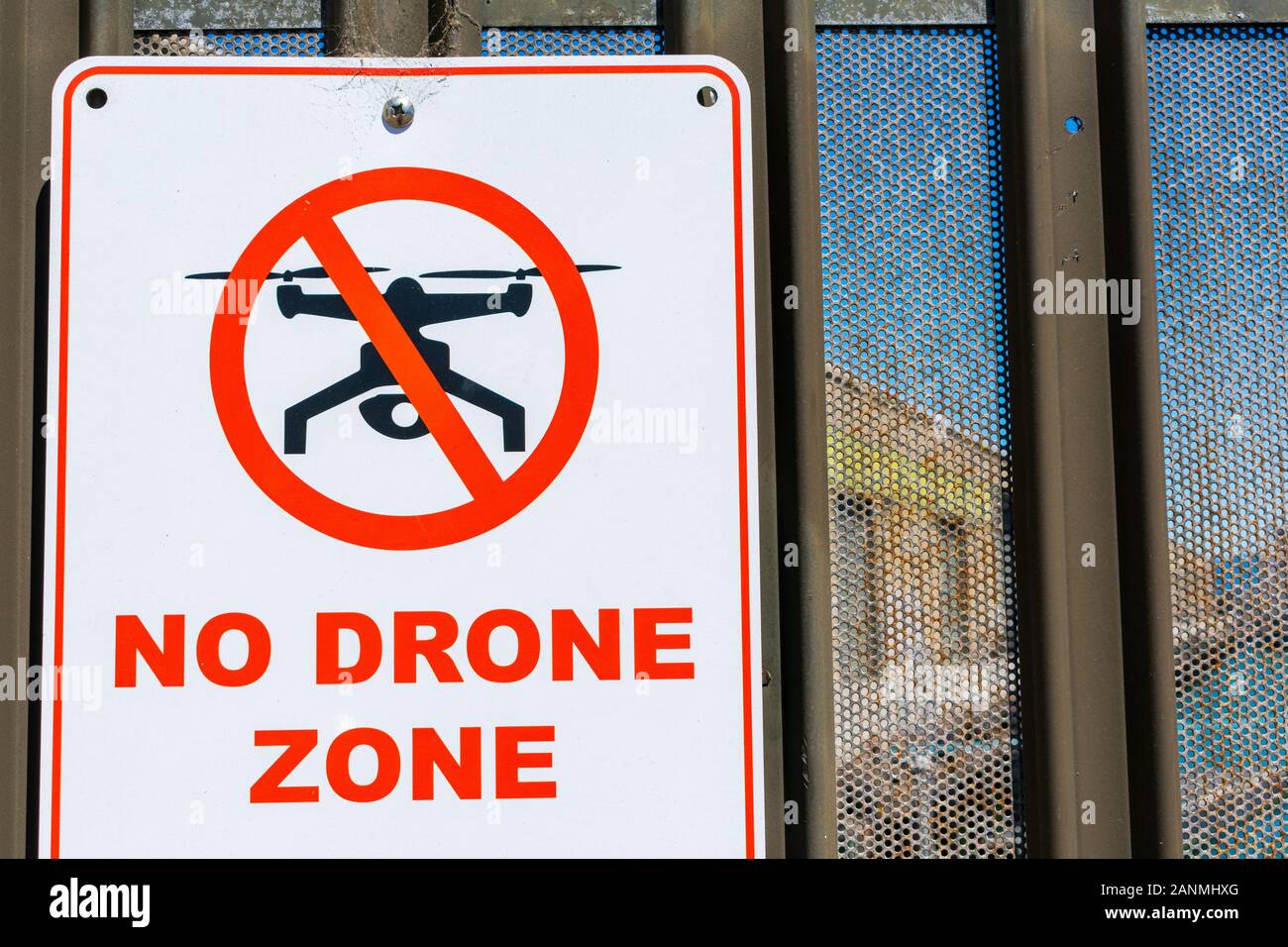 2 X fotografía aérea pegatinas de advertencia de precaución Drone operativos signos grandes 