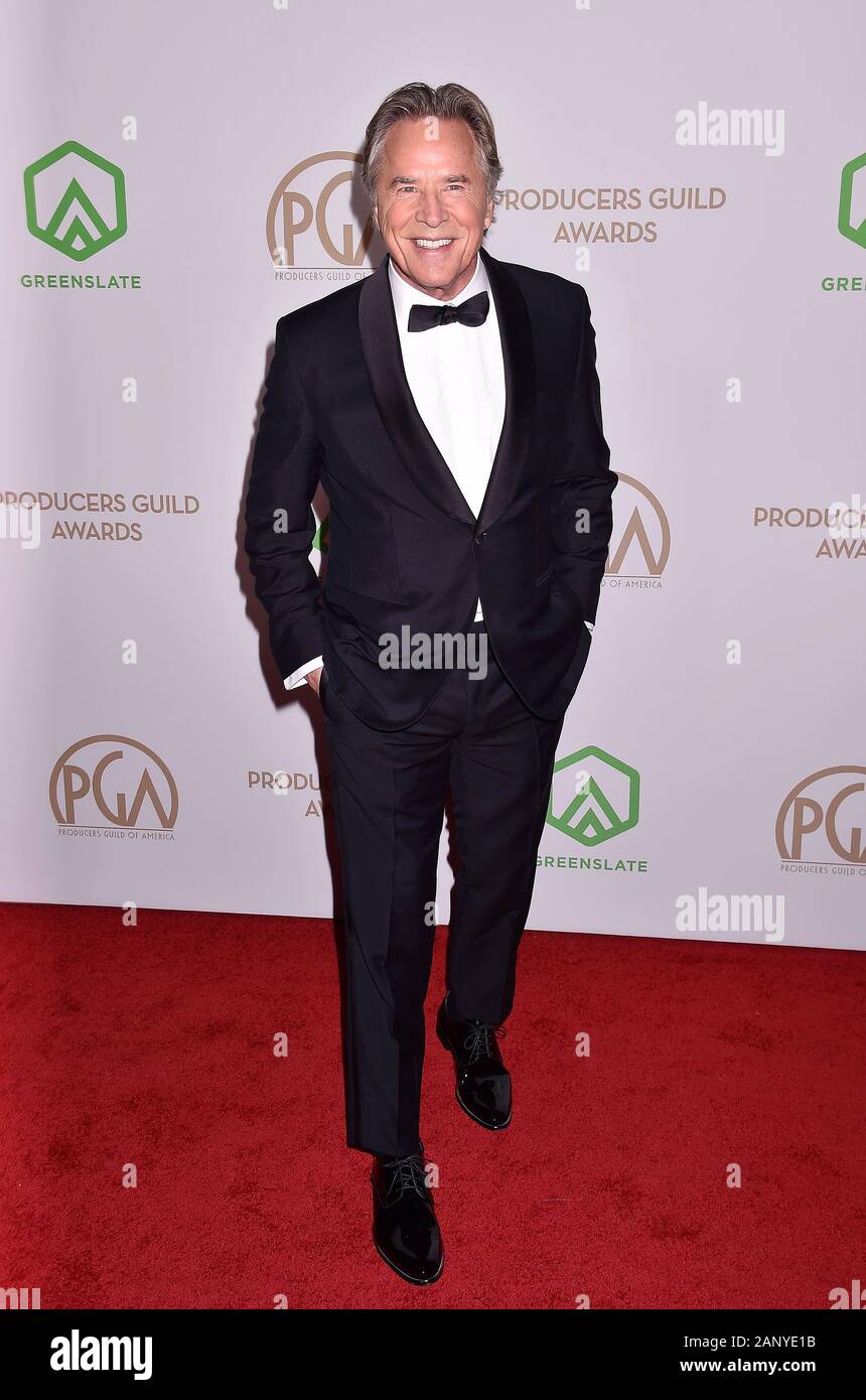 HOLLYWOOD, CA - 18 de enero: Don Johnson asiste a la 31ª Anual de productores Guild Awards en el Hollywood Palladium el 18 de enero de 2020 en Los Angeles, California. Foto de stock