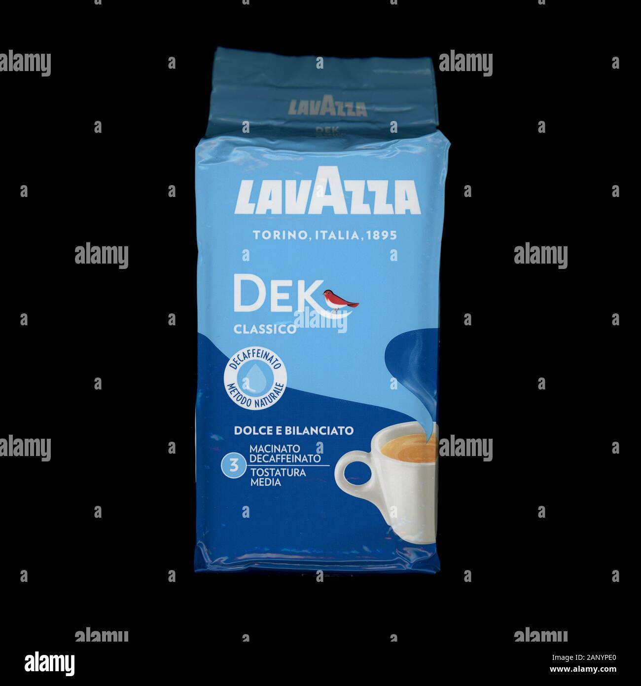 Turín, Italia: CIRCA DICIEMBRE 2019: paquete de café descafeinado Lavazza  Fotografía de stock - Alamy