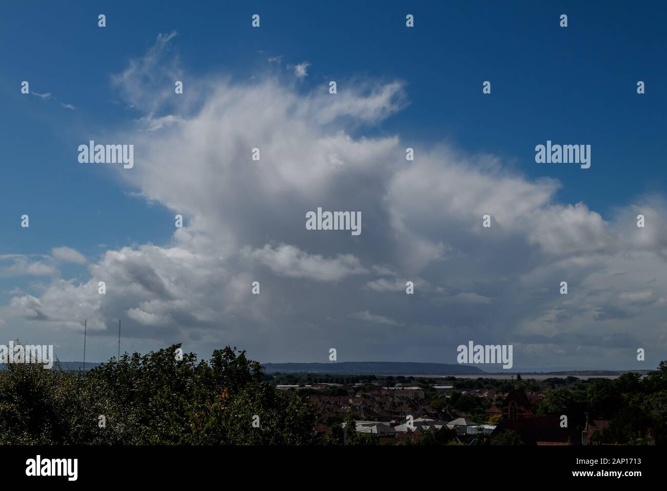 Nubes Cumulus Foto de stock