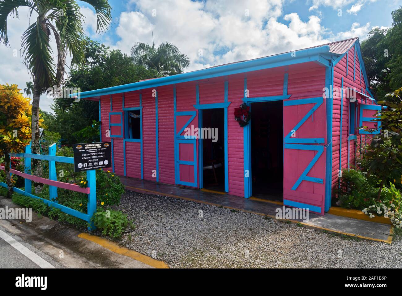 Maria's house café y cacao granja, Punta Cana, República Dominicana Foto de stock