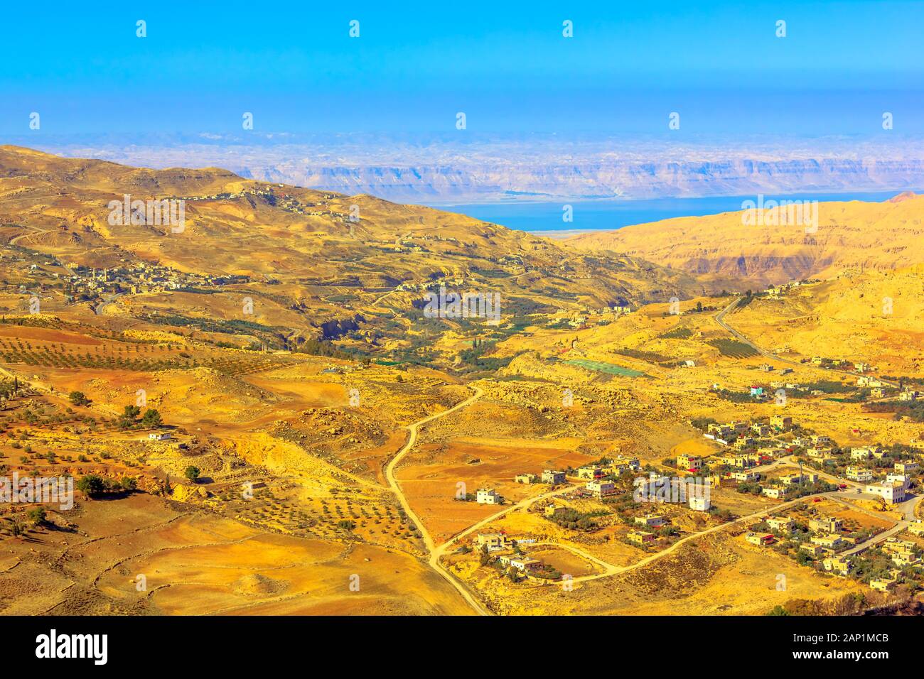 Vista desde la cima del Monte Nebo, lugar donde Moisés fue concedida