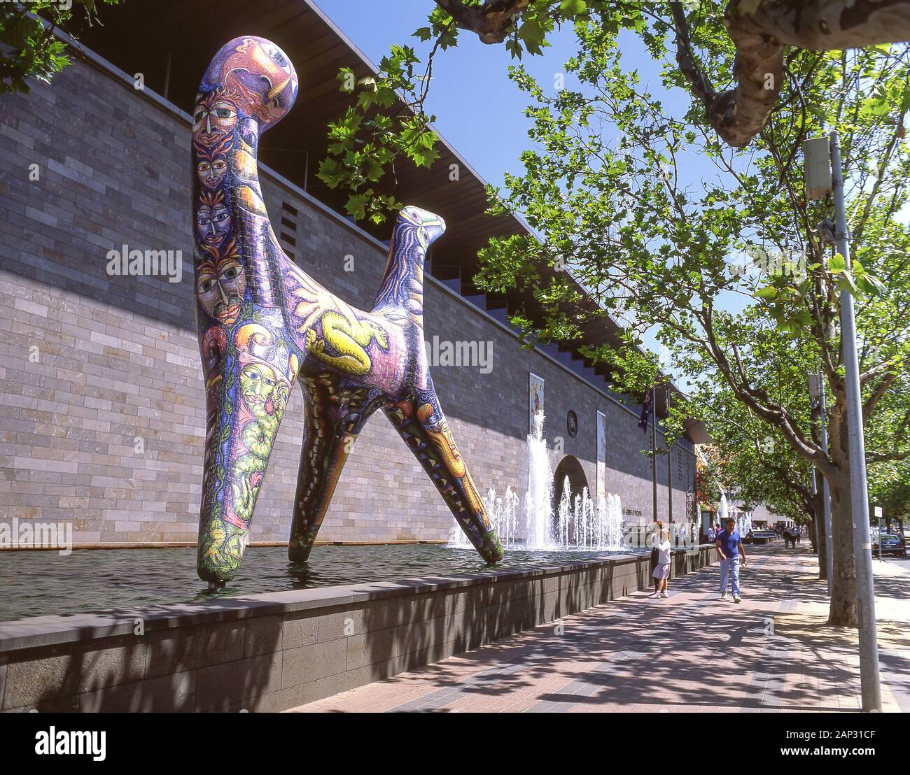 La Galería Nacional de Victoria (NGV), St Kilda Road, Southbank, Melbourne, Victoria, Australia Foto de stock