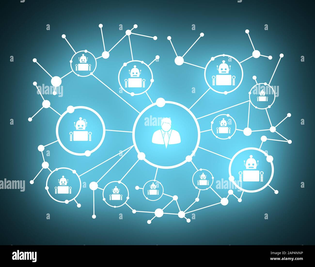 Fondo de crecimiento con líneas, círculos y de integrar los iconos. Símbolos conectado por digital, interactiva y el concepto de comunicación global. Derechos y robo Foto de stock