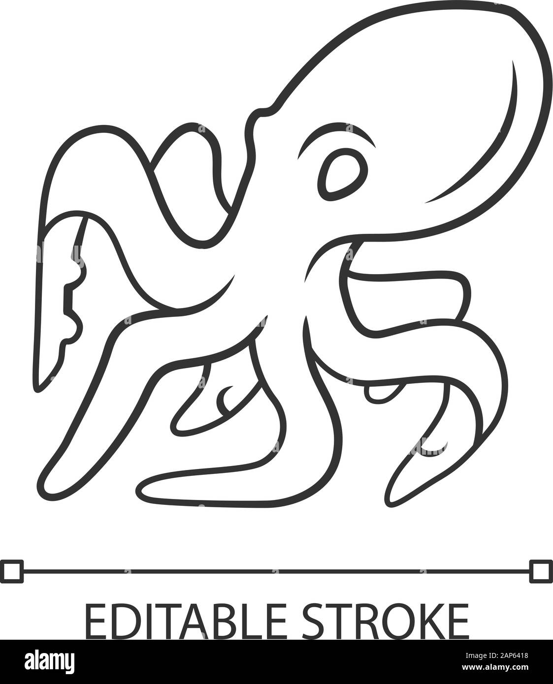 Icono lineal de pulpo. Natación animal subacuático con tentáculos. Criatura marina. Moluscos invertebrados acuáticos. Ilustración de línea delgada. Símbolo de contorno Imagen Vector de stock - Alamy Icono lineal de pulpo. Natación animal subacuático con tentáculos. Criatura marina. Moluscos invertebrados acuáticos. Ilustración de línea delgada. Símbolo de contorno Imagen Vector de stock - Alamy