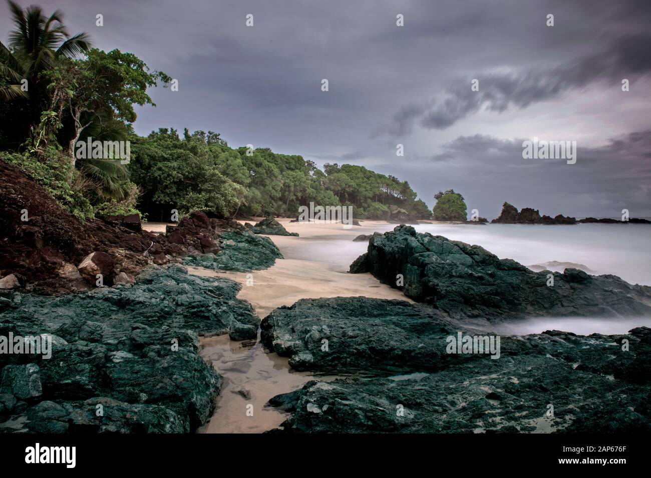 Tobago, una remota isla caribeña Foto de stock