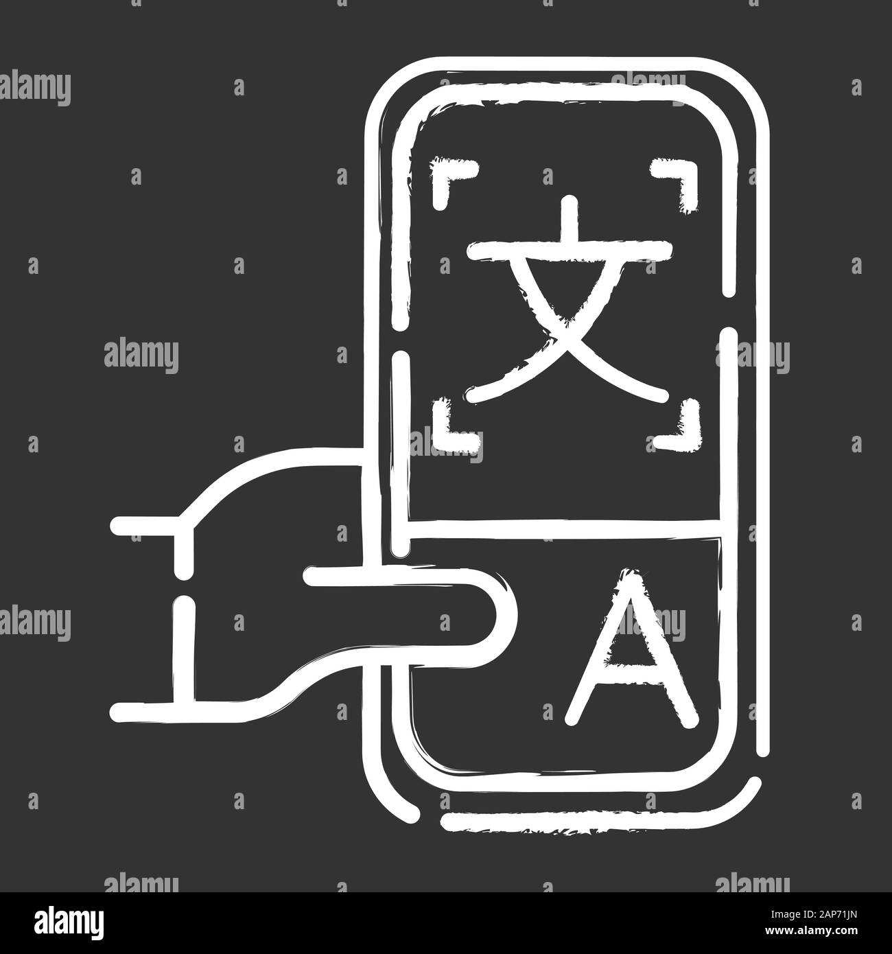Diccionario Online aplicación icono de Chalk. Traducción instantánea