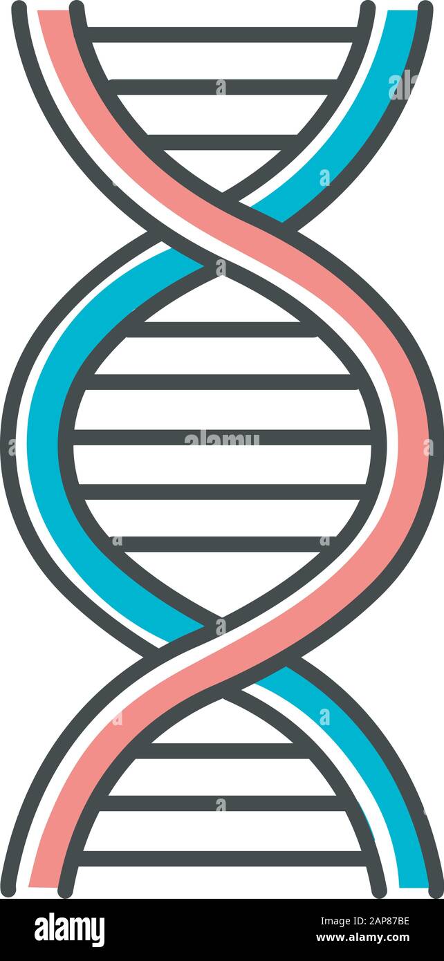 Icono de la genética, el estilo de dibujos animados Imagen Vector de stock  - Alamy
