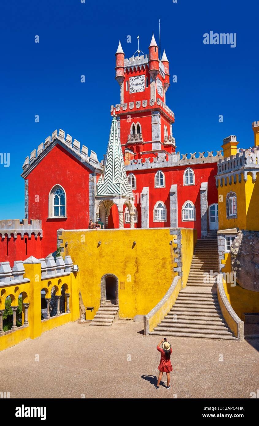 Palacio de Pena, en Sintra, Portugal Foto de stock