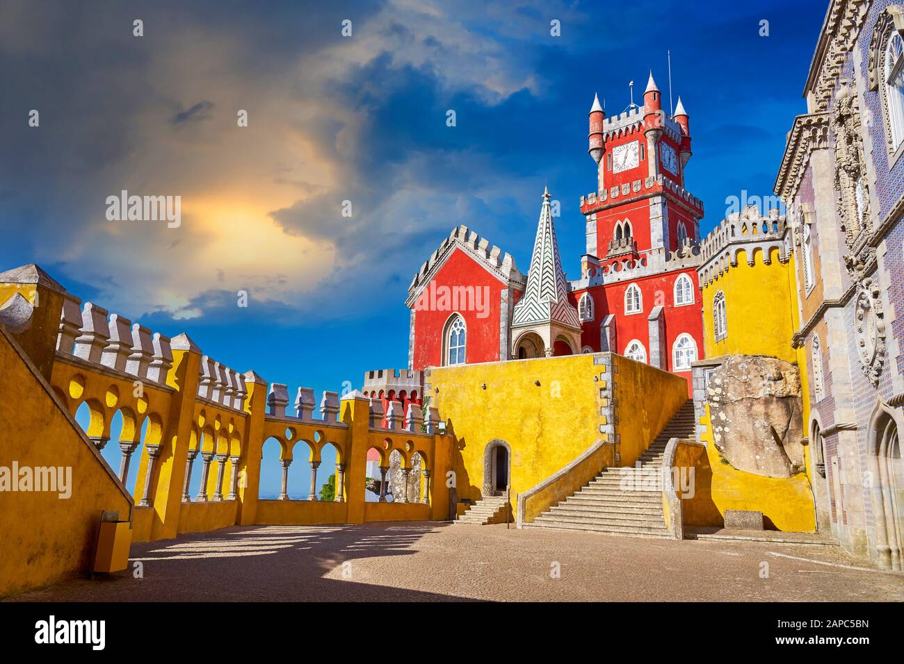 Palacio de Pena, en Sintra, Portugal Foto de stock