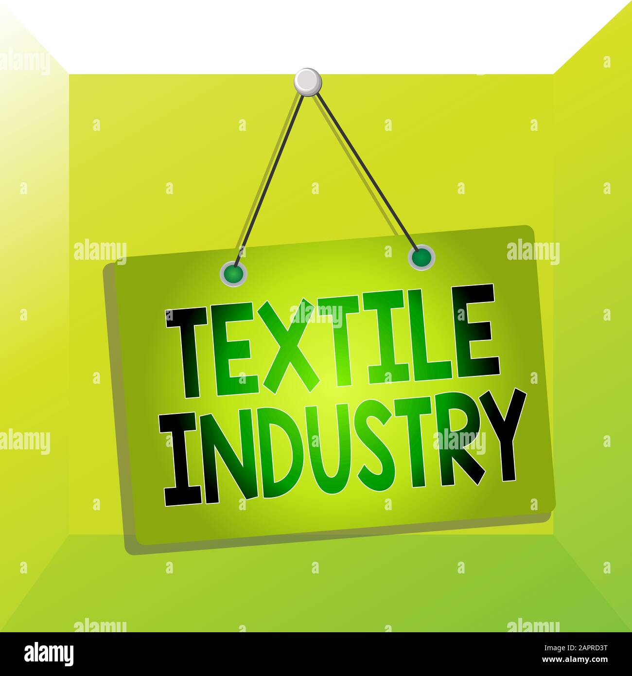 Escritura de mano conceptual que muestra la industria textil. Concepto que  significa producción y distribución de tela y ropa de hilo recordatorio de  memoria placa vacía att Fotografía de stock - Alamy