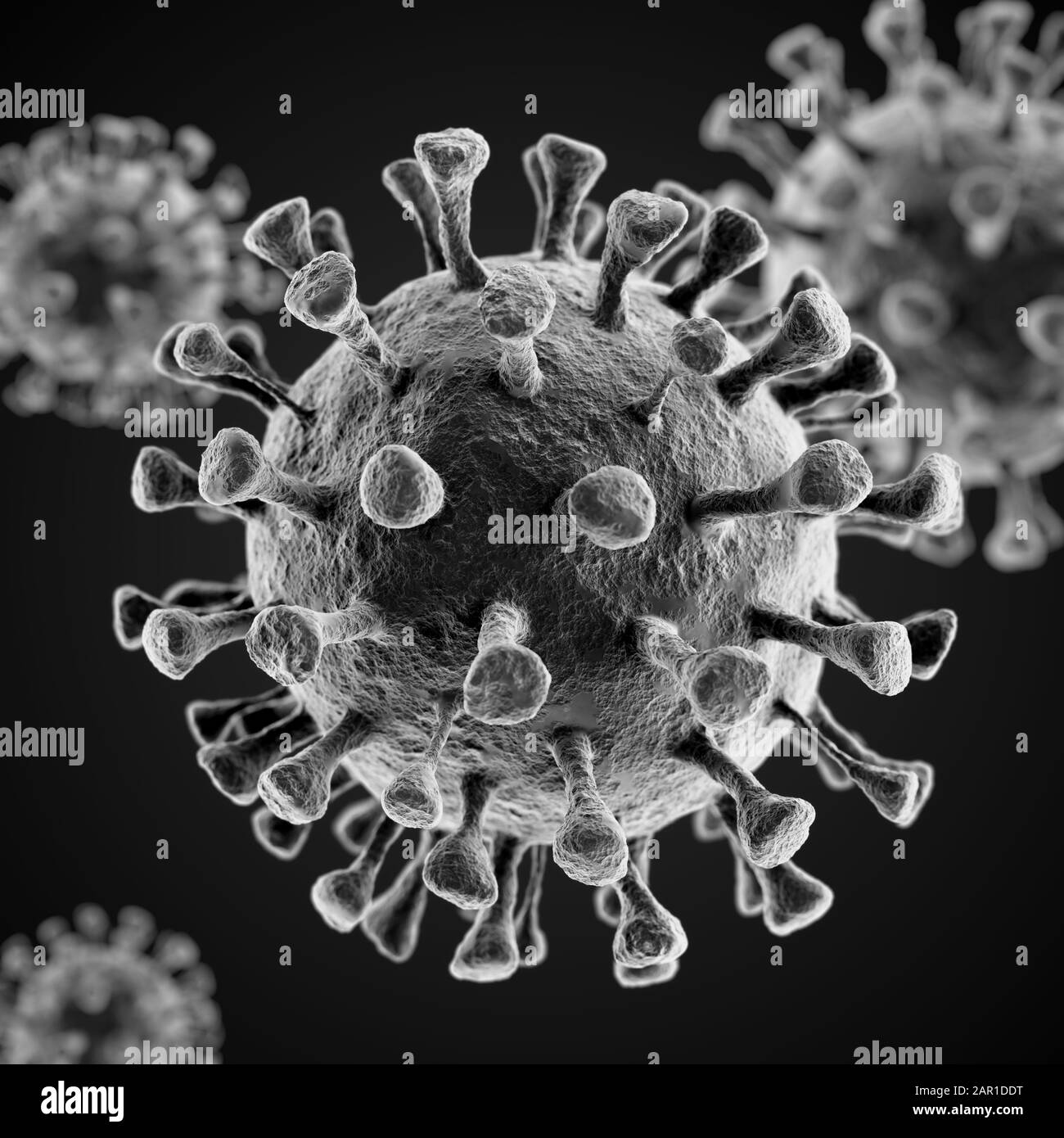 Coronavirus 2019-nCOv nuevo coronavirus concepto resposible para el brote de gripe asiática y coronavirus influenza como casos peligrosos de la gripe como un pande Foto de stock