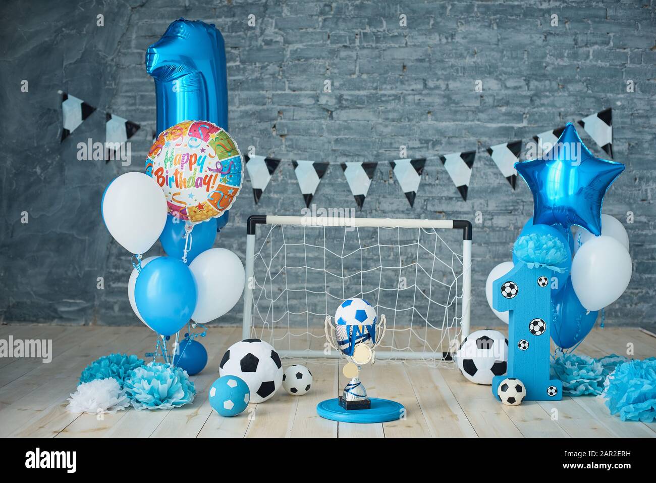 Decoración cumpleaños 1 año niño, decoración 1er cumpleaños, globo
