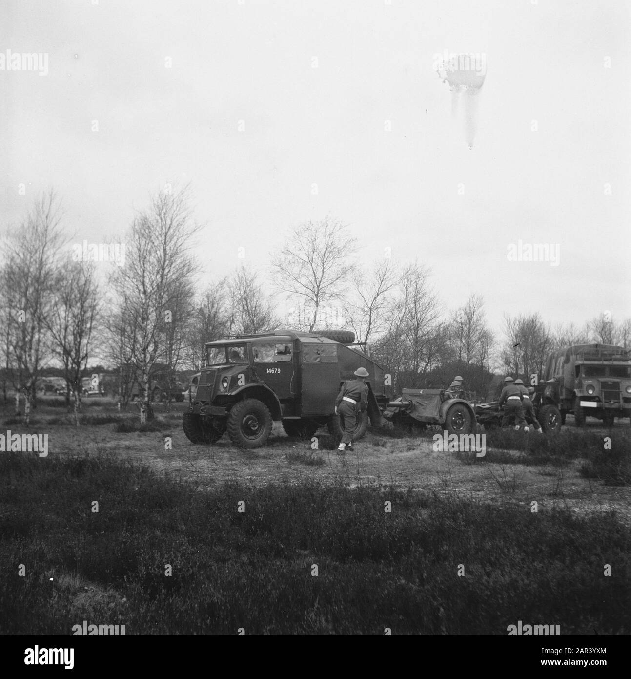 Ejercicios De Tiro Oldebroek Fecha: 12 De Abril De 1946 Ubicación: Oldebroek Foto de stock