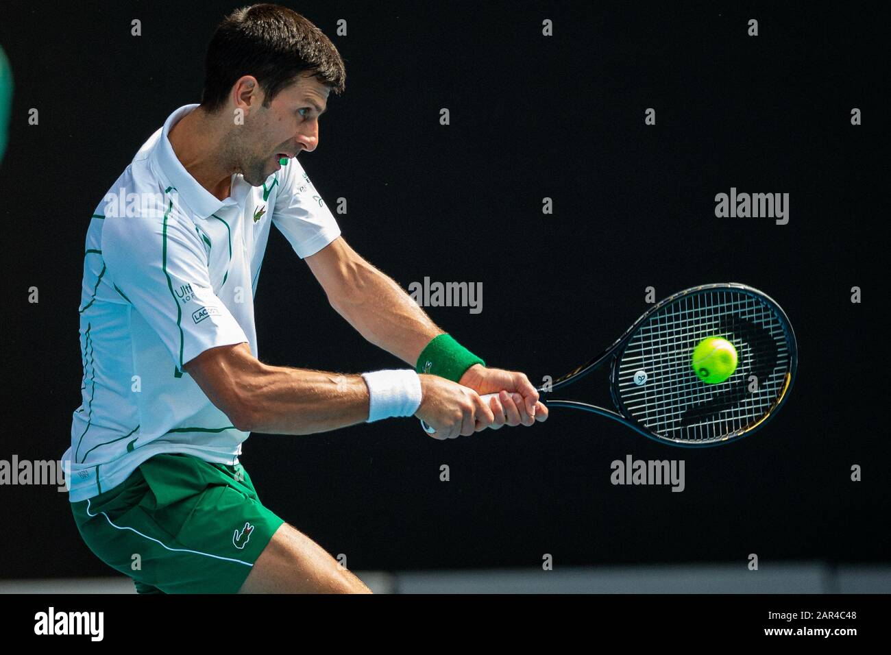 Melbourne, Australia. 26 De Enero De 2020. Novak Djokovic Durante El Abierto De Australia. Crédito: Dave Hewison/Alamy Live News Foto de stock