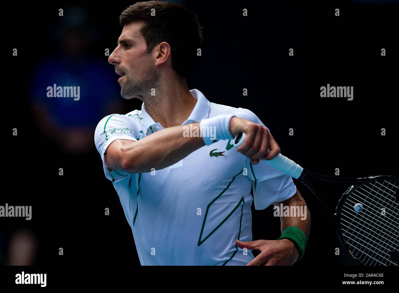 Melbourne, Australia. 26 De Enero De 2020. Novak Djokovic Durante El Abierto De Australia. Crédito: Dave Hewison/Alamy Live News Foto de stock
