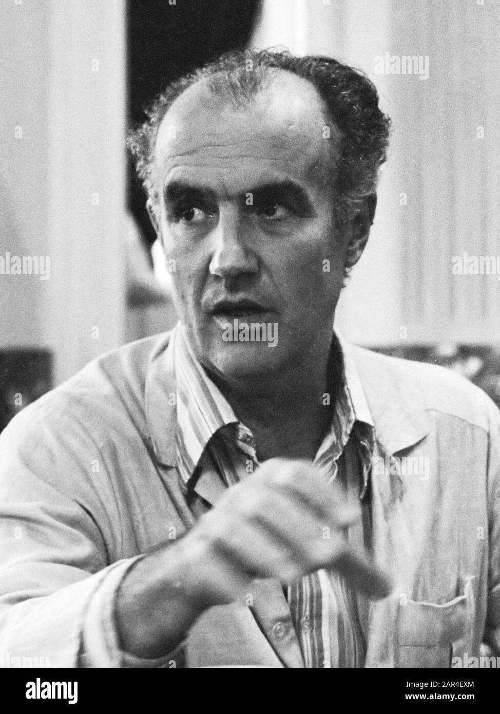 Persconferentie van Luigi Nono i.v.M. de opera al gran sole carico d'amore 13 juni 1979; ' Foto de stock