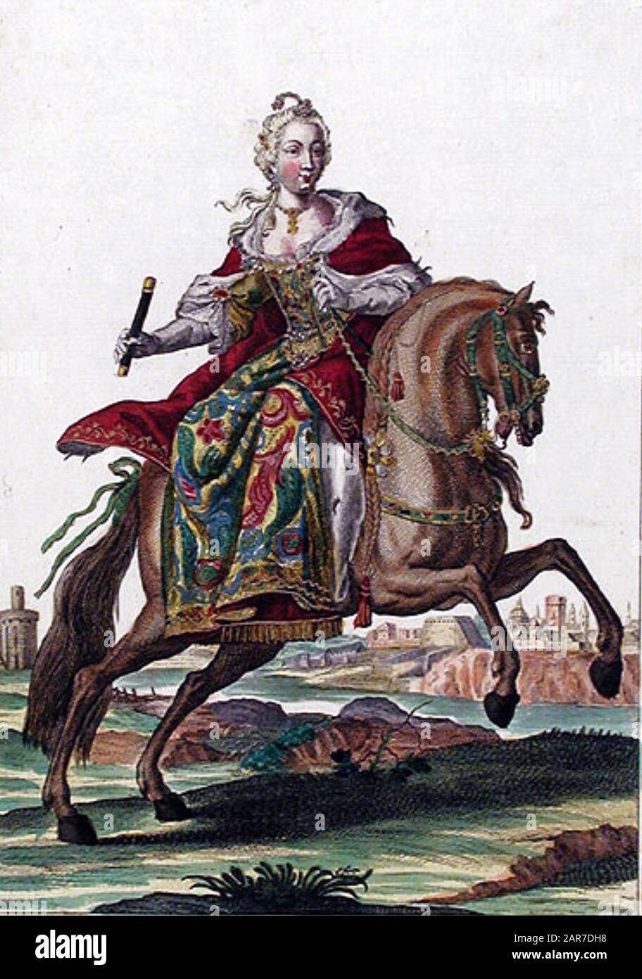Archiduquesa ANNA MARIA DE AUSTRIA (1718-1744) Gobernador de los países Bajos austriacos Foto de stock
