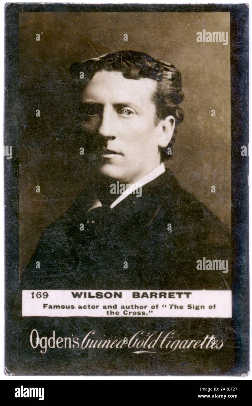 Wilson Barrett (1846-1904), actor, manager y dramaturgo inglés. Foto de stock