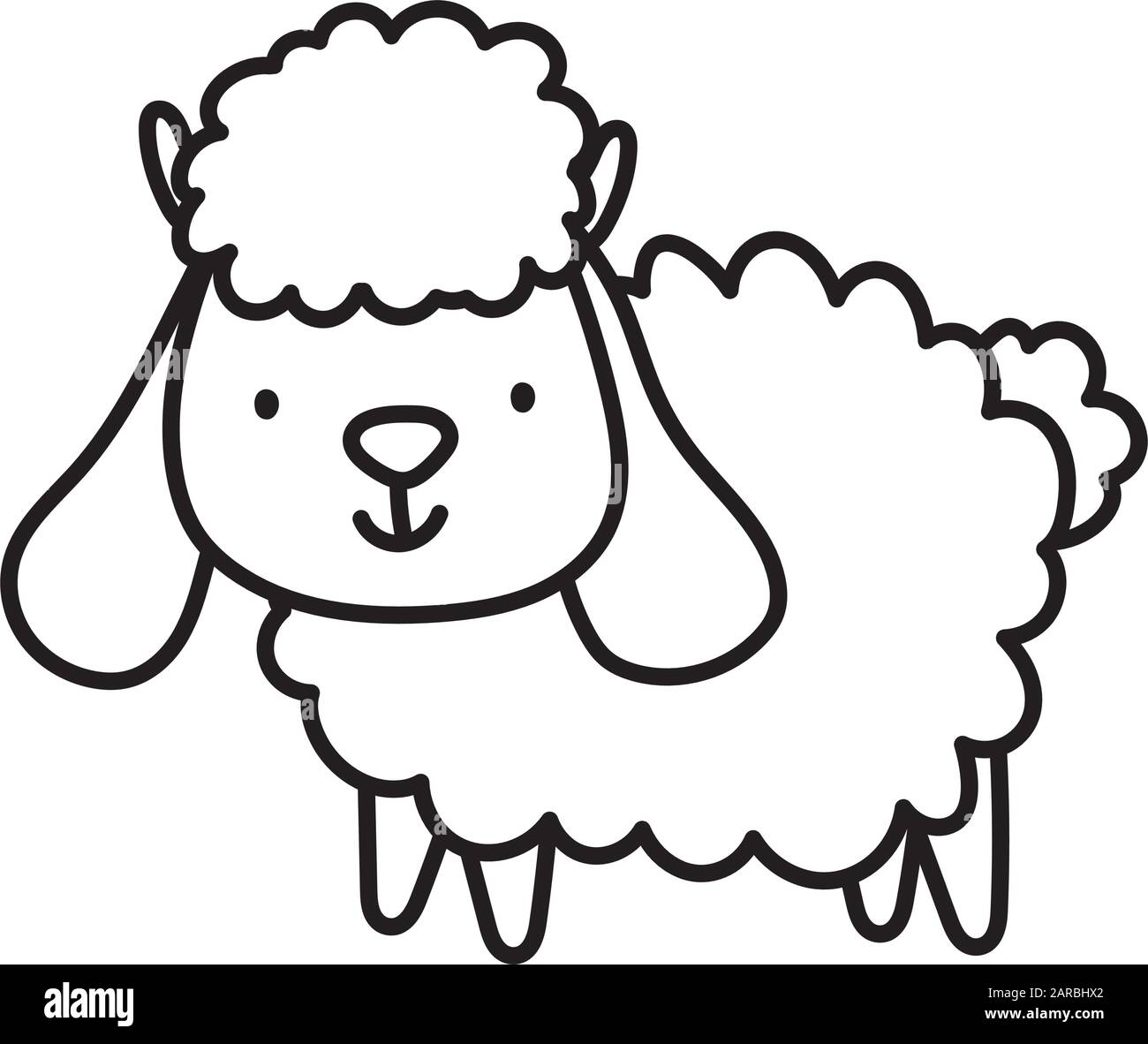 lindo ganado ovino animal dibujo animado vector ilustración gruesa línea Imagen Vector de stock - Alamy lindo ganado ovino animal dibujo animado vector ilustración gruesa línea Imagen Vector de stock - Alamy