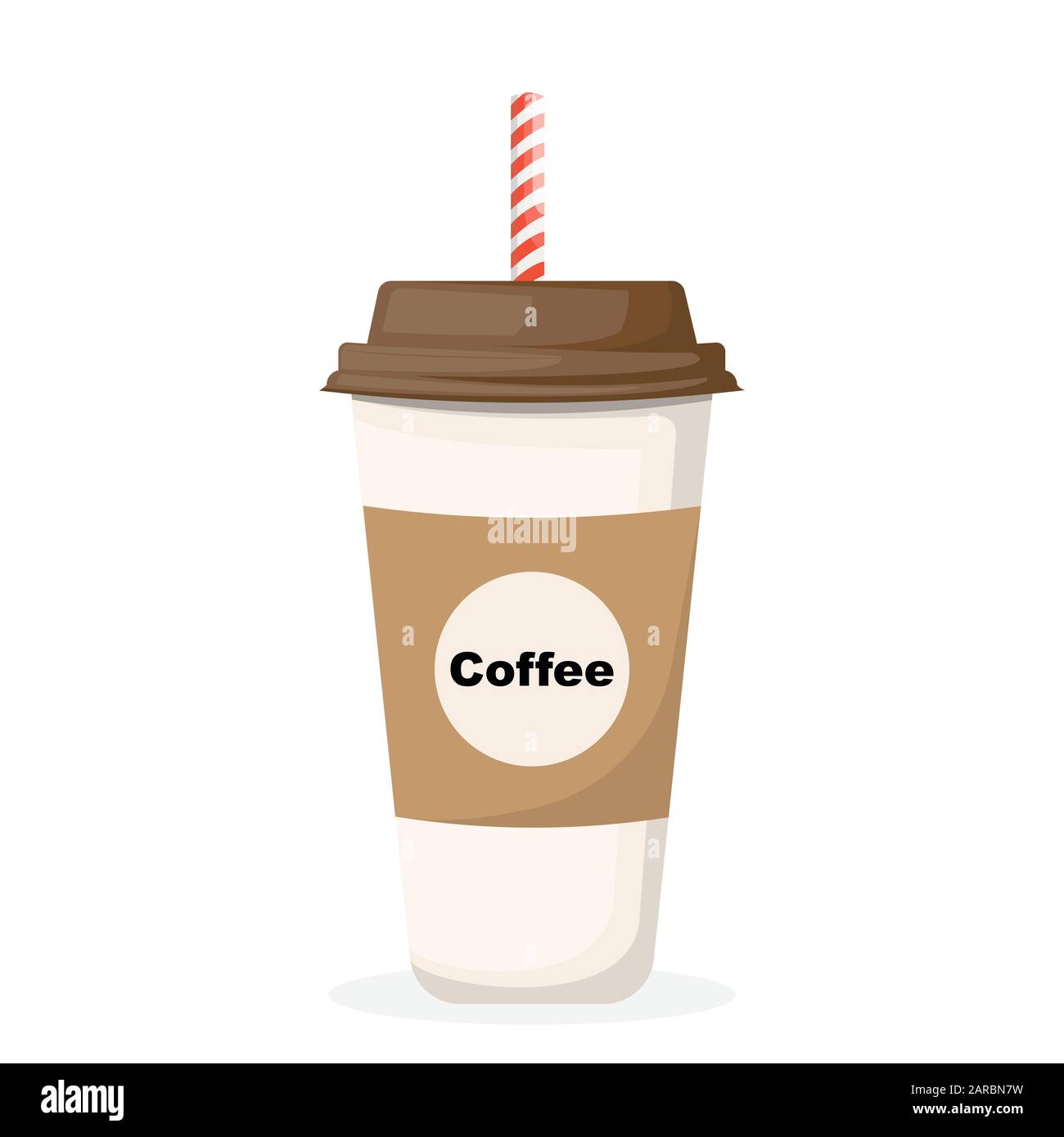 Café Para Llevar En Taza Terma Stock de ilustración - Ilustración de papel,  primer: 79327475