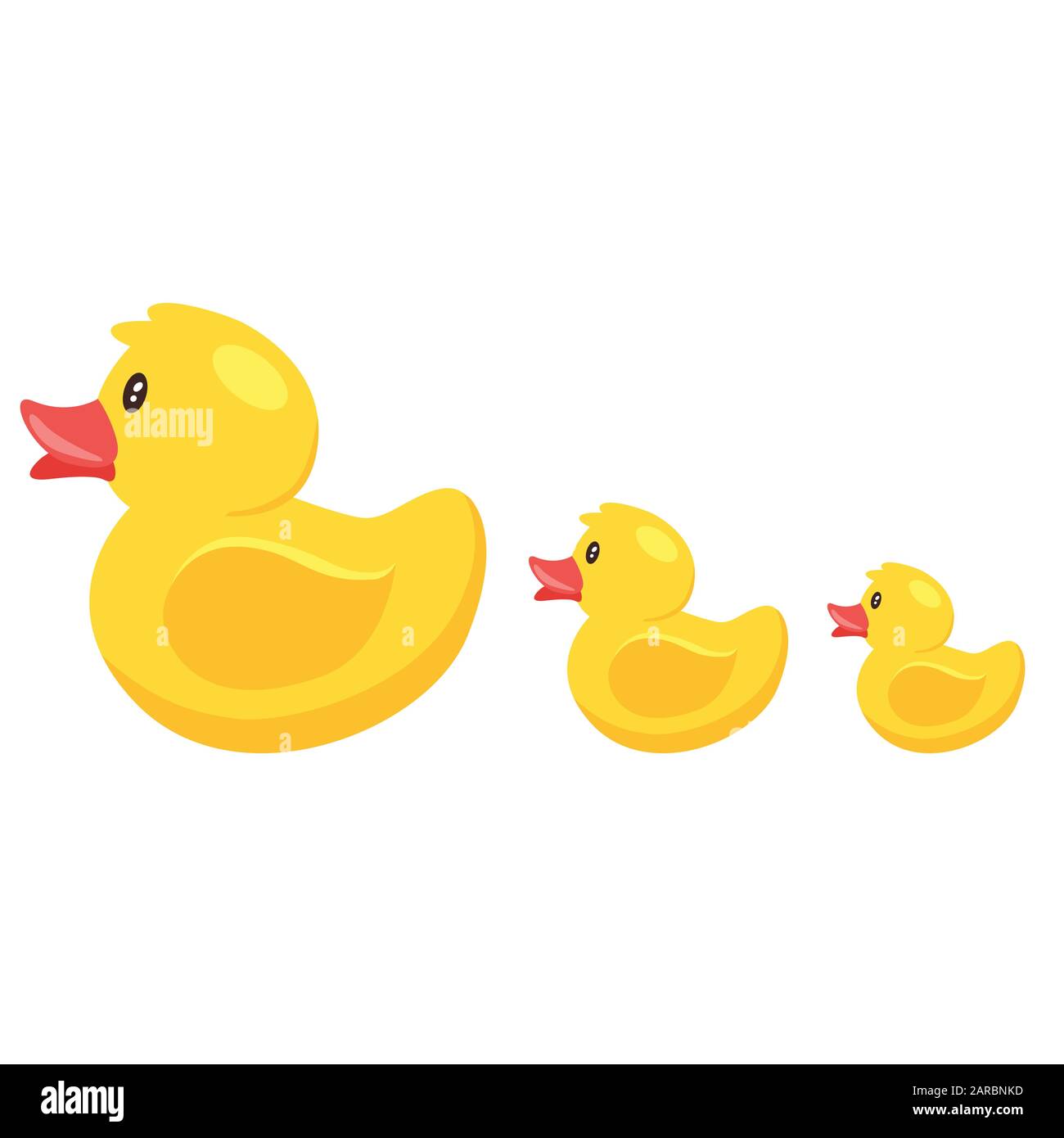 Patos amarillos Imágenes vectoriales de stock - Alamy