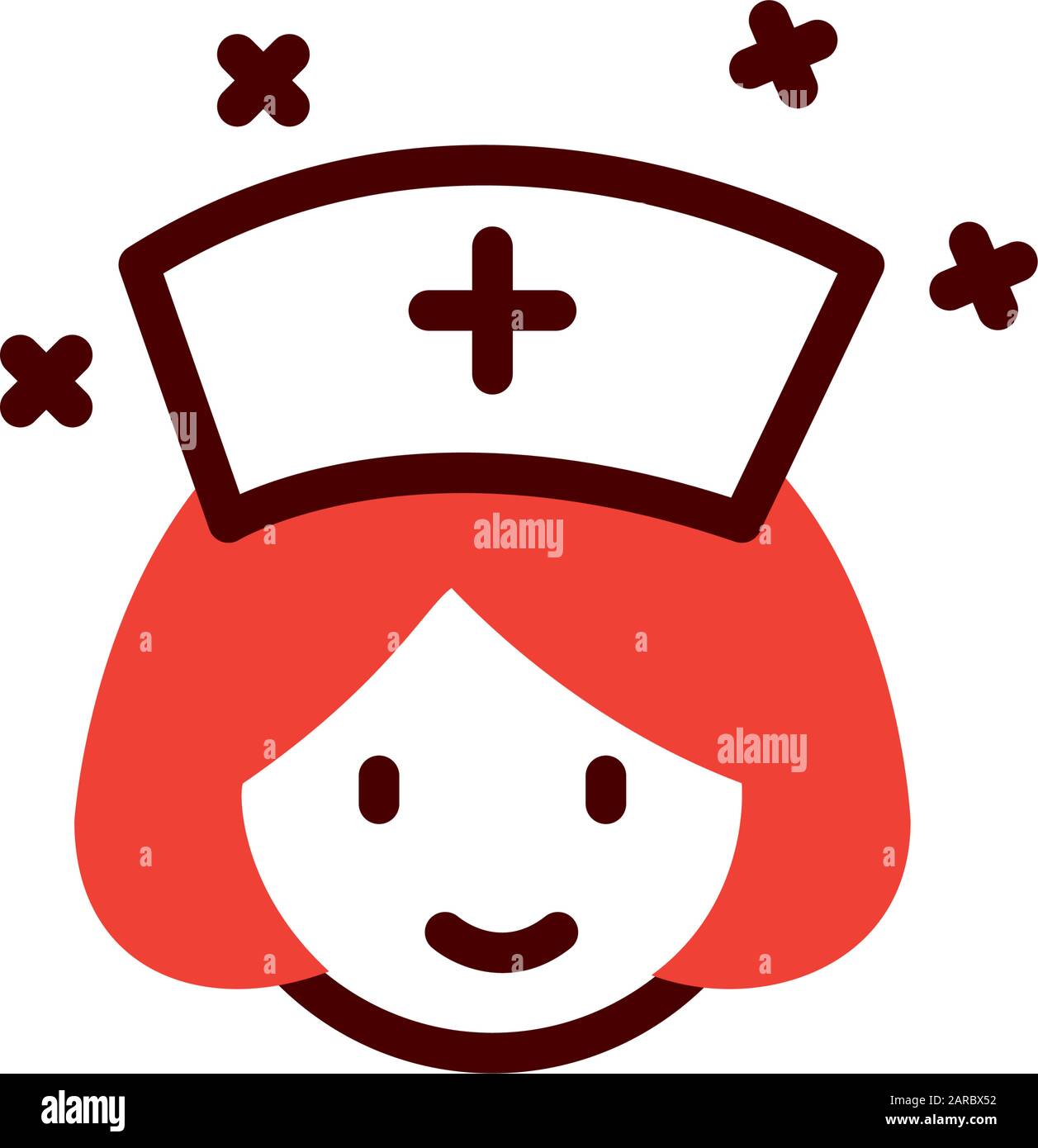 Dibujo animado de enfermera del concepto de cuidado médico diseño vectorial  Imagen Vector de stock - Alamy