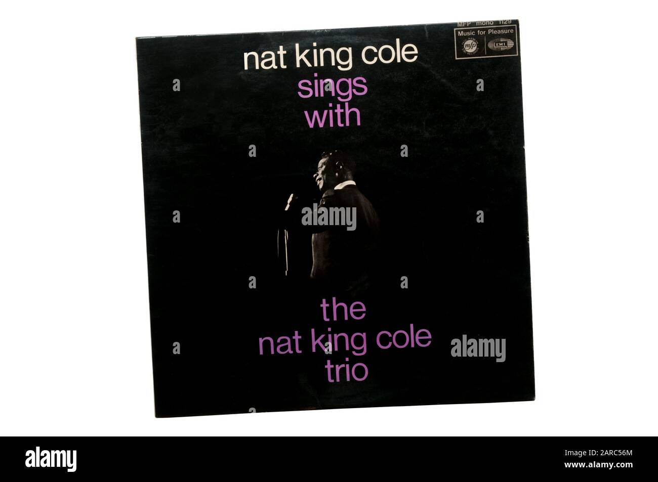 NAT King Cole Sings Con el Nat King Cole Trio fue lanzado en 1970. Foto de stock