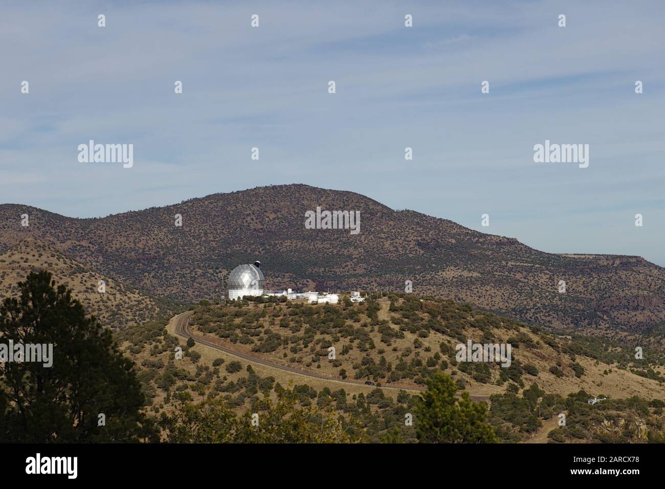 El telescopio Hobby-Eberle en el Observatorio McDonald Foto de stock