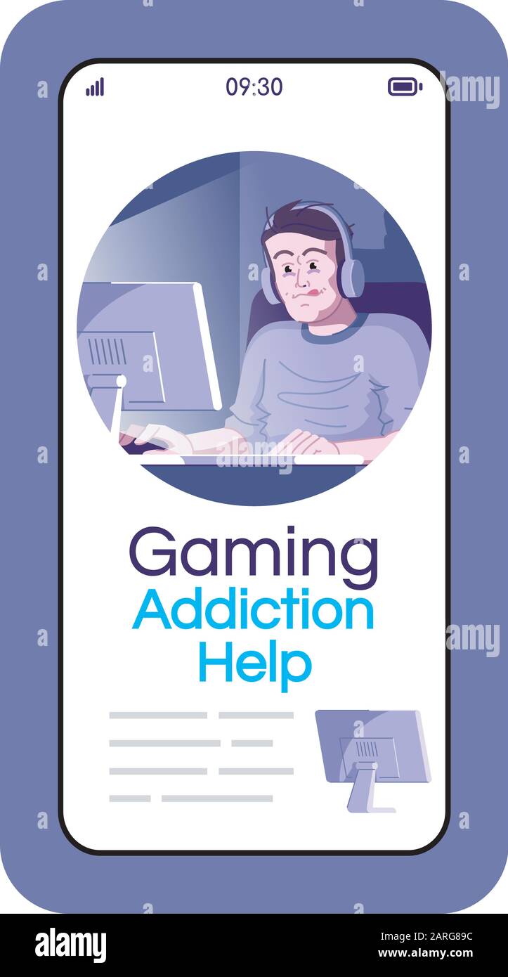 La adicción a los juegos ayuda a centrar la pantalla de la aplicación social media post smartphone. Pantalla de teléfono móvil con diseño de personajes de dibujos animados. Obsesión por los videojuegos La adicción a los juegos ayuda a centrar la pantalla de la aplicación social media post smartphone. Pantalla de teléfono móvil con diseño de personajes de dibujos animados. Obsesión por los videojuegos