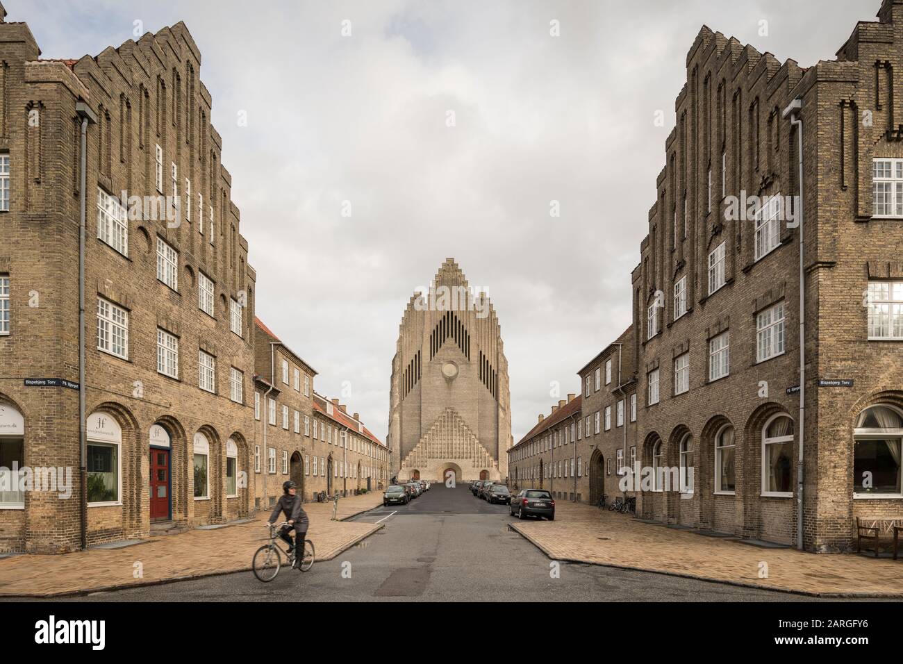 Iglesia Grundvigs, Copenhague, Dinamarca, Escandinavia, Europa Foto de stock