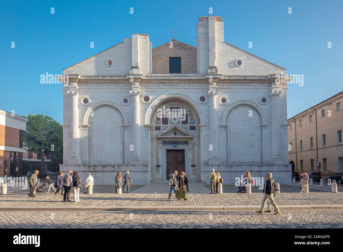 El Templo De Malatesta, Rimini, Emilia Romagna, Italia, Europa Foto de stock