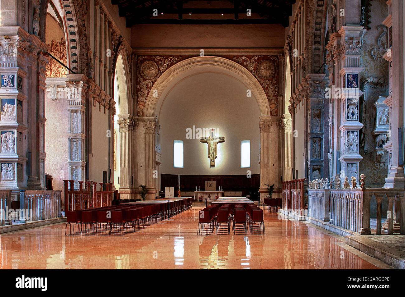 Tempio Malatestiano, Rimini, Emilia Romagna, Italia, Europa Foto de stock