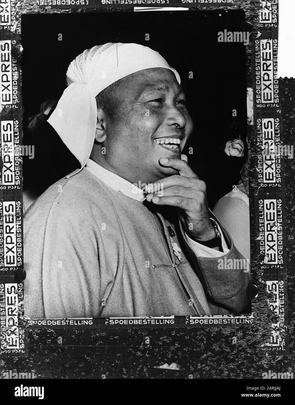 Golpe de Estado en Birmania, premier U Now Fecha: 2 de marzo de 1962 lugar: Birmania palabras clave: Premiers Foto de stock