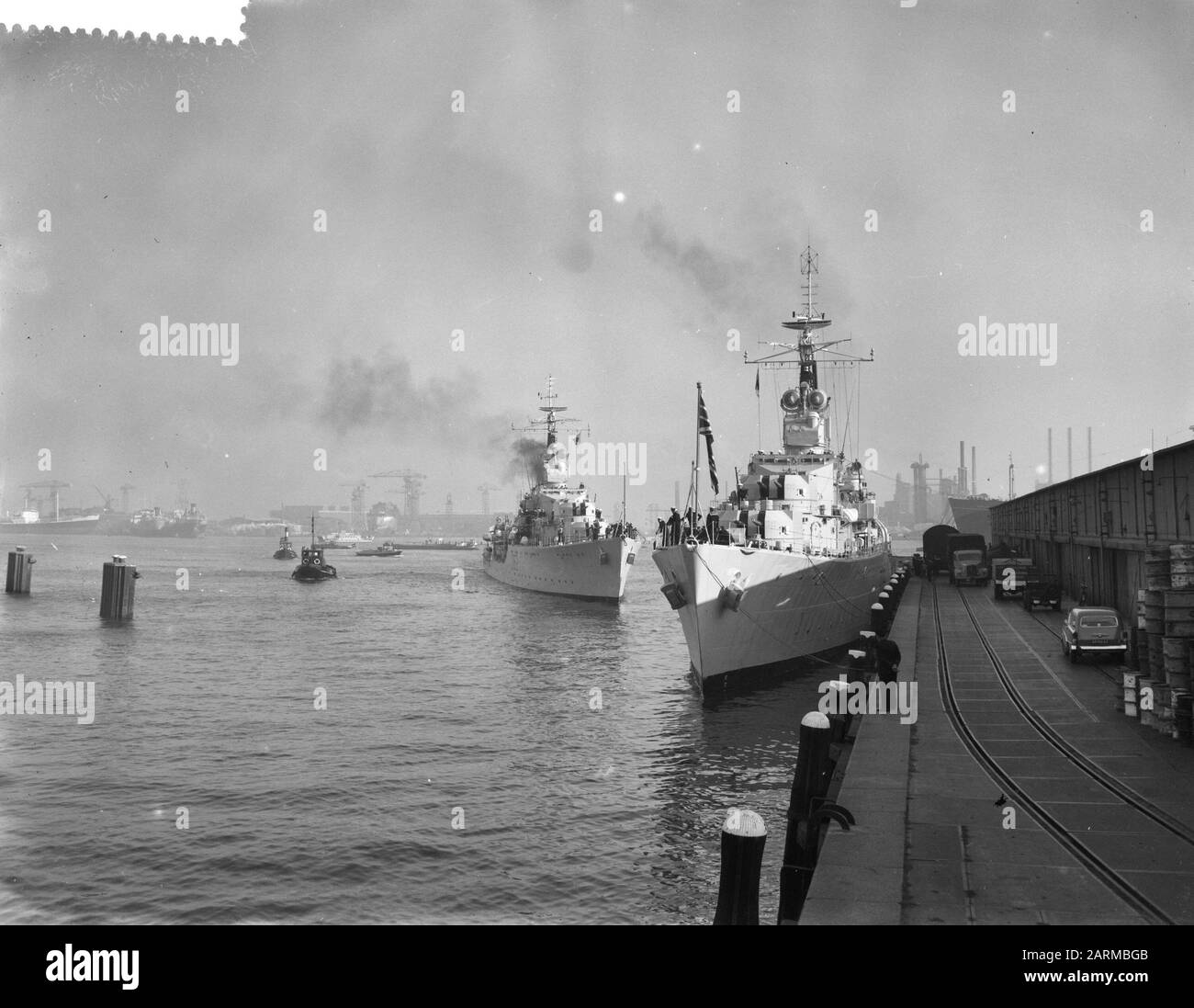 Flota inglesa visita a Amsterdam Fecha: 10 Octubre 1959 ubicación: Amsterdam, Noord-Holland palabras clave: Flotas Foto de stock