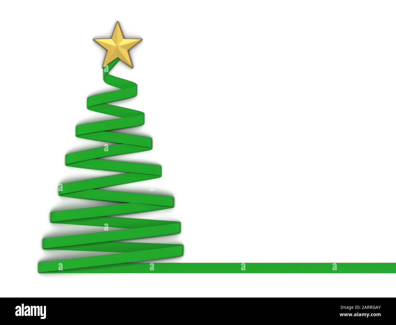 Árbol de Navidad de estilo papel con una estrella. ilustración 3d  Fotografía de stock - Alamy