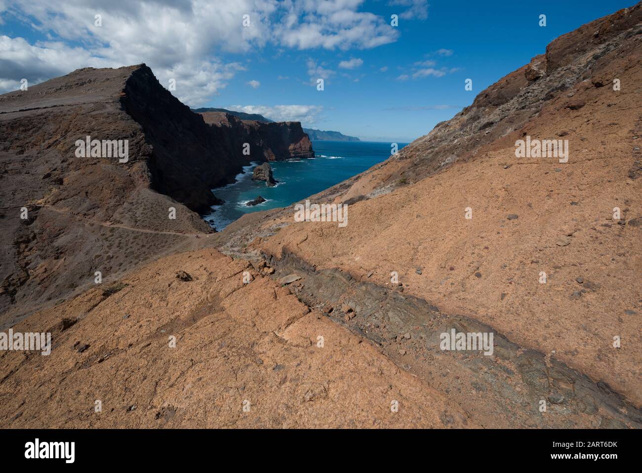 Costa Norte de Ponta de Sao Lourenco, Madeira Foto de stock
