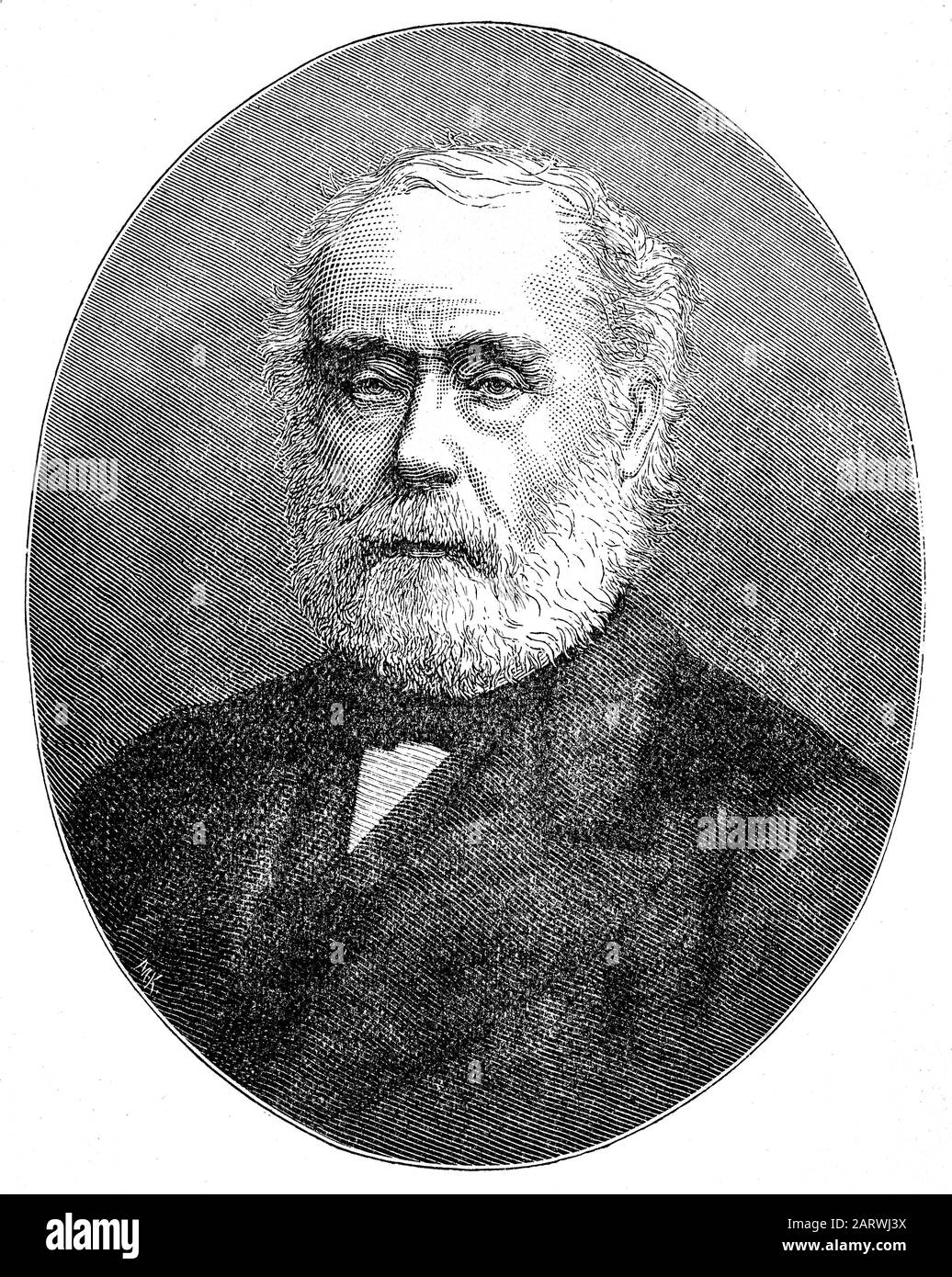 Un retrato de Sir Joseph Whitworth, (18031887), un ingeniero