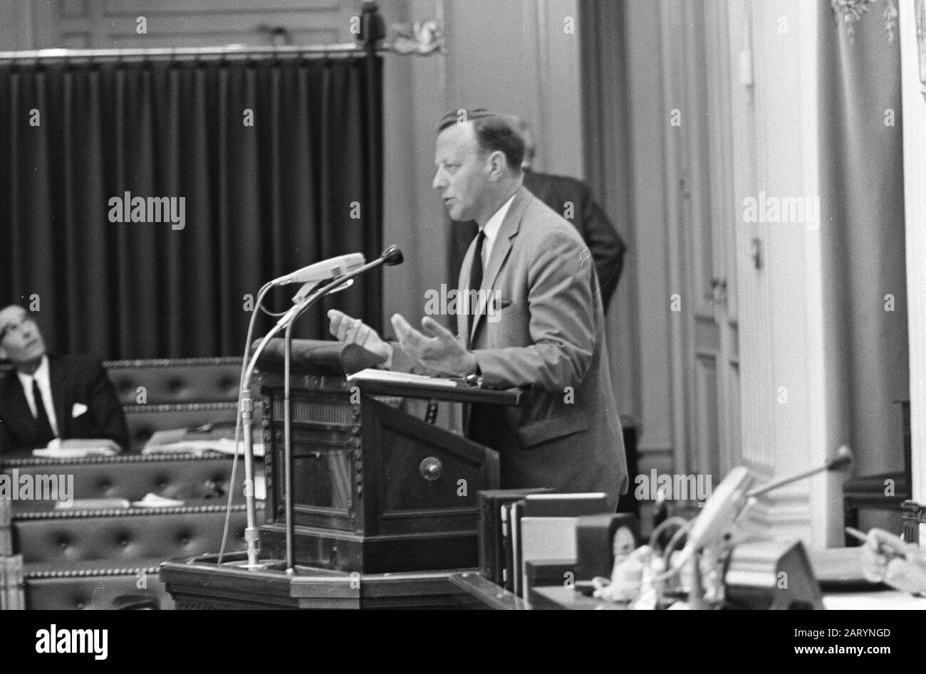 Segunda Cámara, responsabilidad Ministerial de los miembros Royal House,  Sr. Lankhorst (PSP) hasta la palabra Fecha: 7 de junio de 1966 Nombre De La  Institución: PSP Fotografía de stock - Alamy