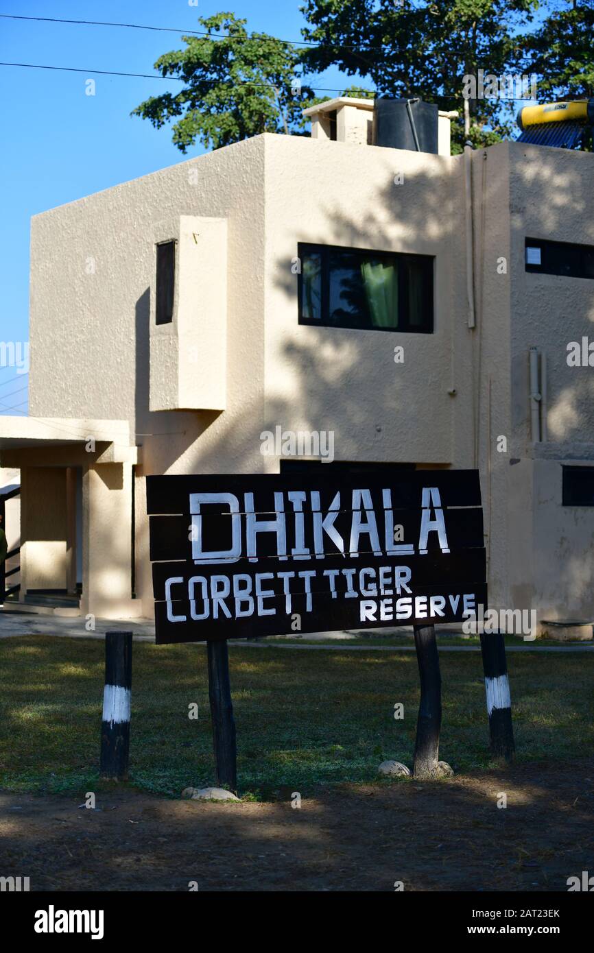 Dhikala Forest Rest House. India Foto de stock