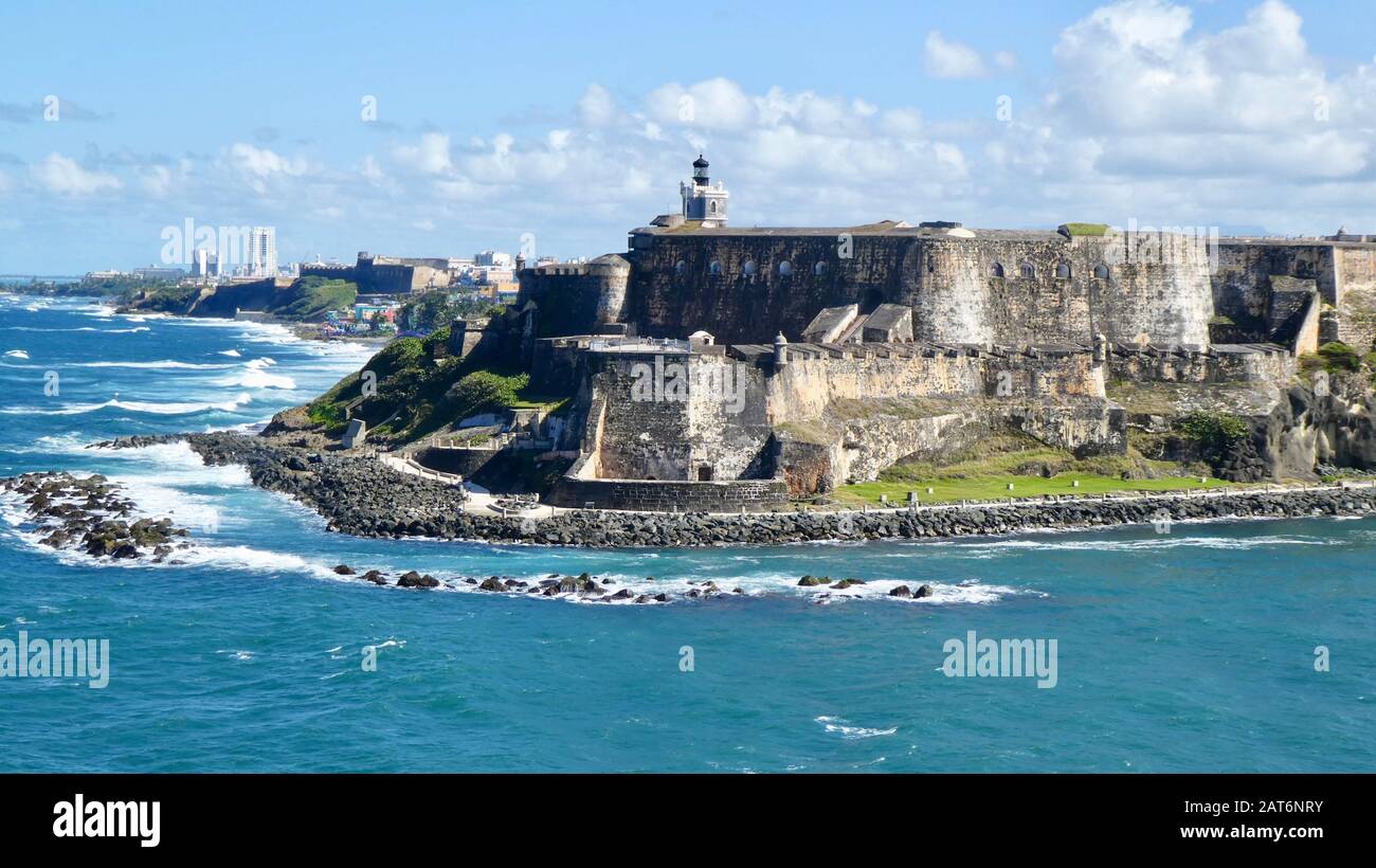 El Viejo San Juan de Puerto Rico Foto de stock