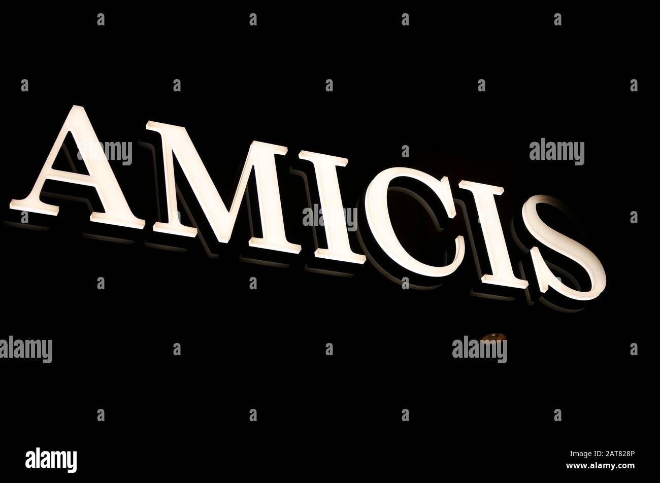 Das Logo der Marke/ el logotipo de la Marca 'Amicis', Wien, Oesterreich/  Vienna, Austria (nur fuer redaktionelle Verwendung. Kine Werbung. Fecha De  Referencia Fotografía de stock - Alamy