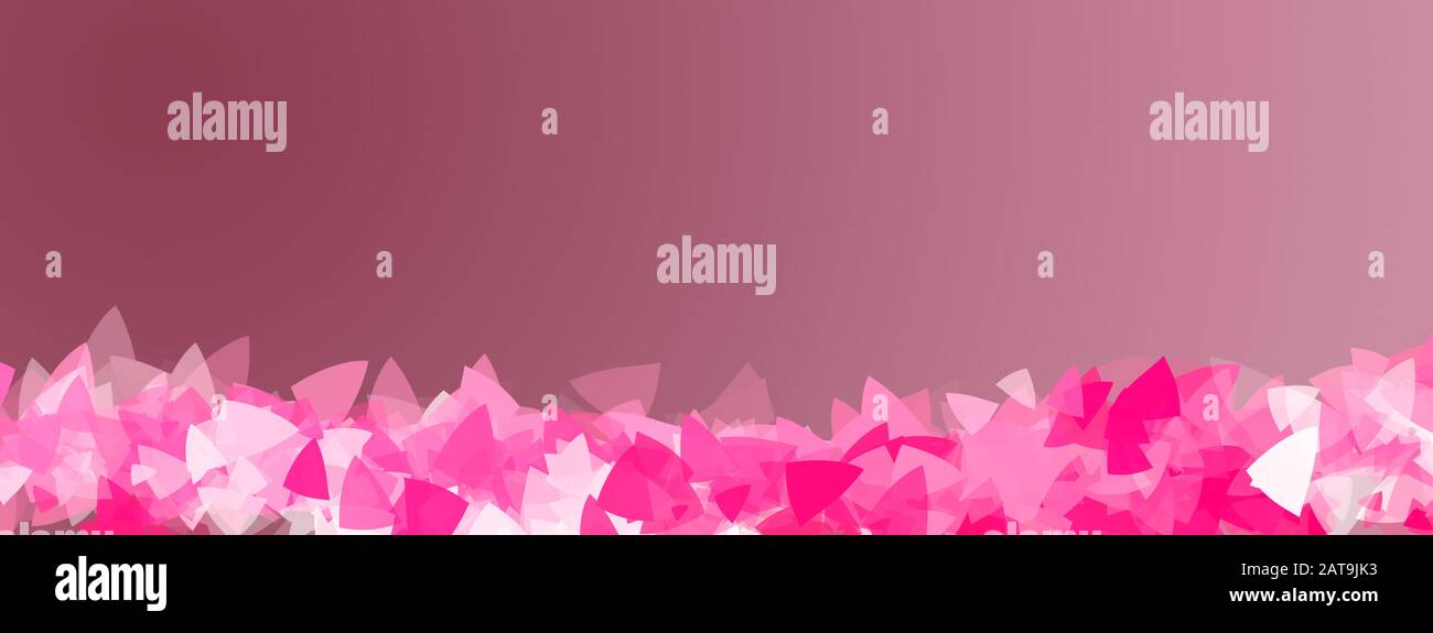 Hermoso concepto de romencia banner con espacio para texto. Resumen de fondo rosa Foto de stock