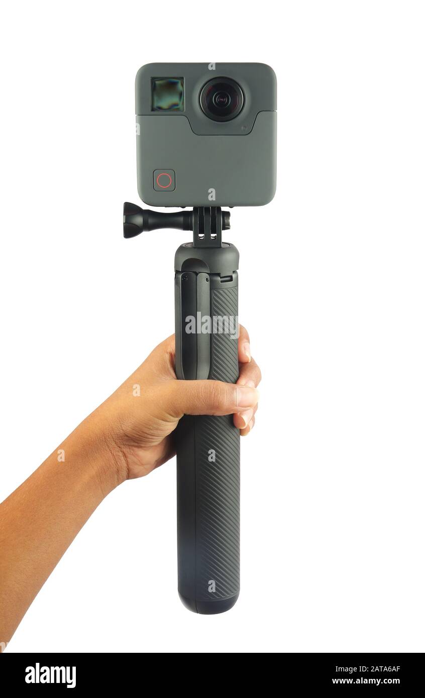 regalo Identificar Acusador Moderna cámara digital de 360 grados con soporte Fotografía de stock - Alamy