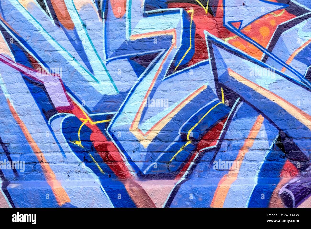 Graffiti público abstracto Foto de stock